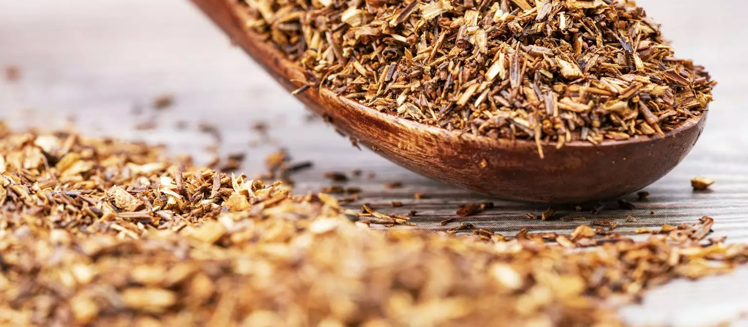 Rooibos. Naturally sweet, no caffeine.