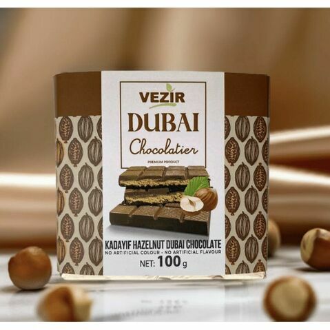 Hazelnut Praline Dubai Chocolate Bar