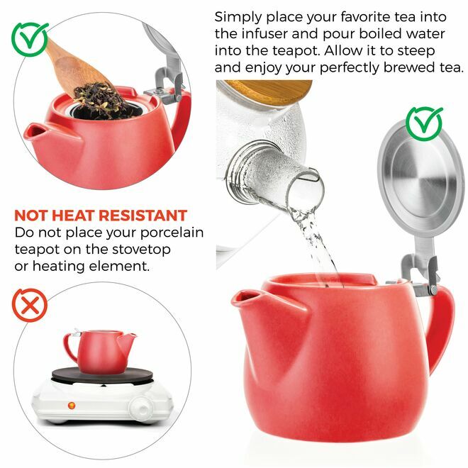 Pluto Porcelain Teapot 18.2oz