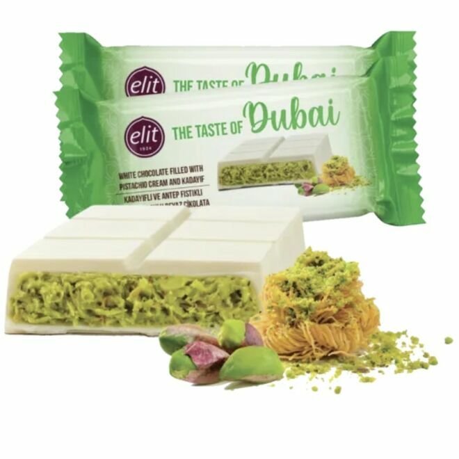 Pistachio Dubai White Chocolate Bar