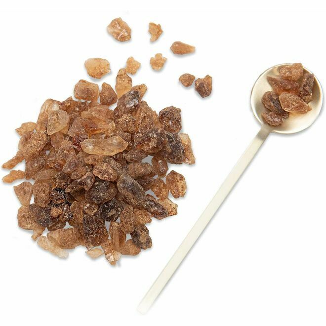 Amber Rock Sugar Crystals