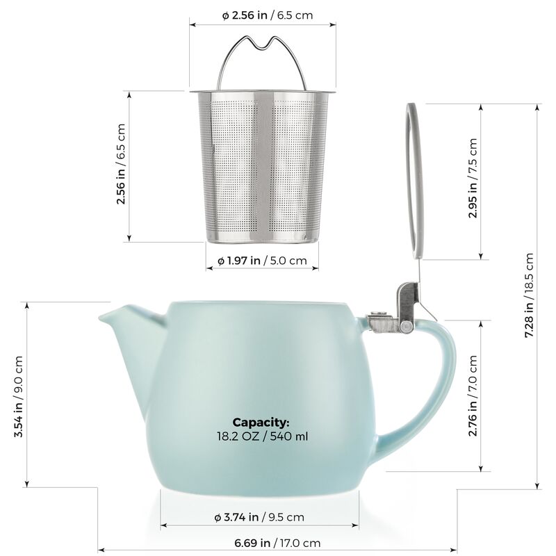 Pluto Porcelain Teapot 540ml